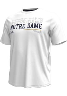 Under Armour Notre Dame Fighting Irish White Sideline Knockout Short Sleeve T Shirt