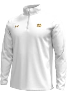 Under Armour Notre Dame Fighting Irish Mens Navy Blue Shamrock Series Meridian Long Sleeve Qtr Z..