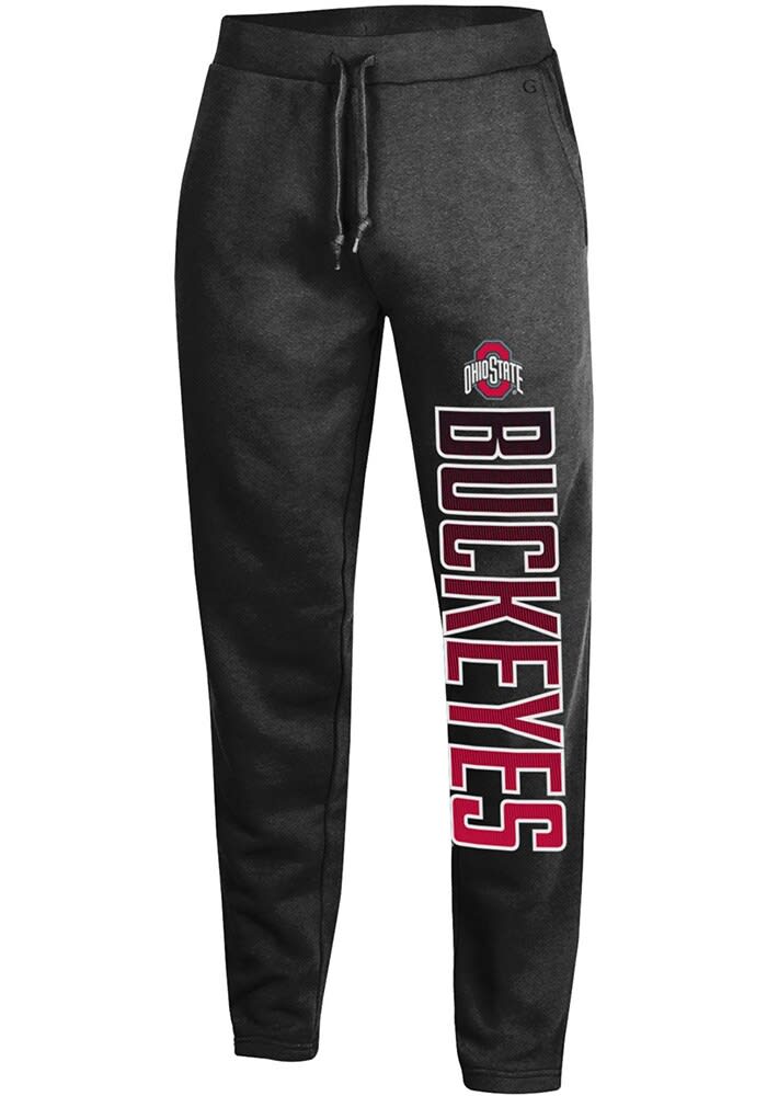 Ohio State Buckeyes Mens Black Big Cotton Slim Sweatpants