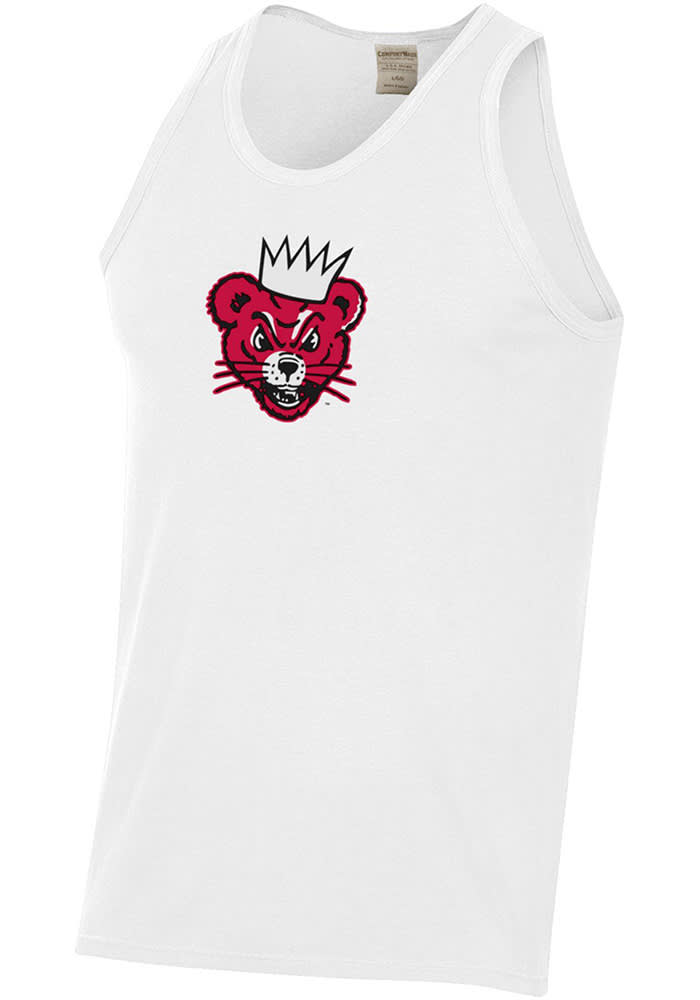 Cincinnati Bearcats Mens White Comfort Wash Logo Short Sleeve Tank Top