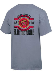 Maryland Terrapins Banner Short Sleeve T-Shirt - Grey