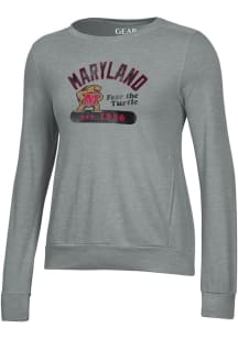 Maryland Terrapins Mascot Short Sleeve T-Shirt - Grey