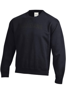 Mens Black Maryland Terrapins Arch Name Tonal Crew Sweatshirt