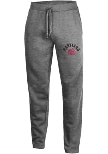 Mens Grey Maryland Terrapins Vintage Arch Mascot Sweatpants