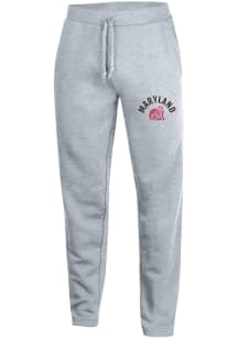 Mens Grey Maryland Terrapins Vintage Arch Mascot Sweatpants