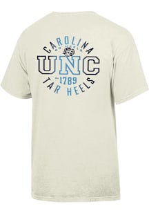 North Carolina Tar Heels Oatmeal Two Tone Short Sleeve T Shirt