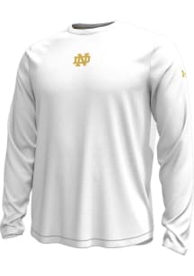 Under Armour Notre Dame Fighting Irish White Sideline Knockout Long Sleeve T-Shirt