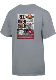 Texas Longhorns Charcoal Red River Rivalry Battle for the Golden Hat Short Sleeve T Shirt