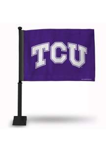 TCU Horned Frogs 11x15 Purple Nylon Car Flag - Purple
