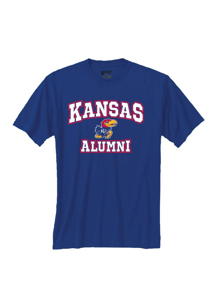 Kansas Jayhawks Blue Alumni Short Sleeve T Shirt