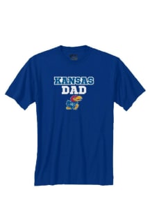 Kansas Jayhawks Blue Fathers Day Short Sleeve T Shirt
