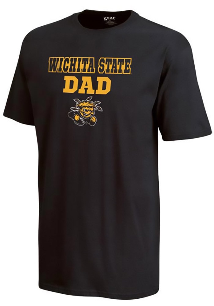 Wichita State Shockers Black Dad Short Sleeve T Shirt