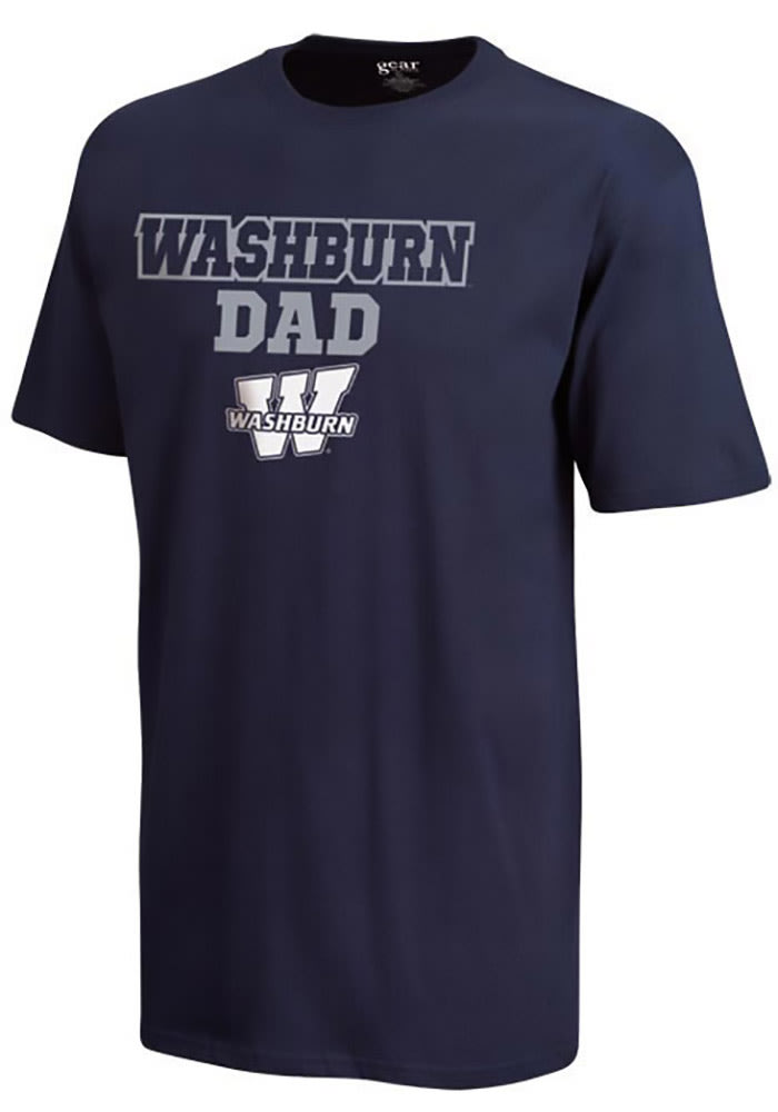 Washburn Ichabods Navy Blue Dad Short Sleeve T Shirt