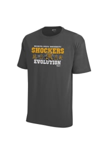 Wichita State Shockers Grey Evolution Short Sleeve T Shirt