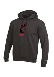 Champion Cincinnati Bearcats Mens Charcoal Big Logo Long Sleeve Hoodie