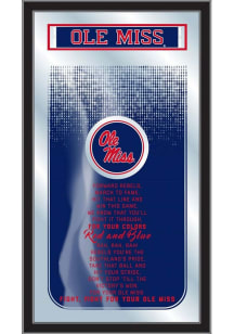 Ole Miss Rebels Fight Song Hanging Back Bar Mirror