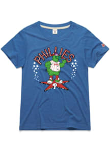 Phillie Phanatic  Homage Philadelphia Phillies Womens Light Blue Phillie Phanatic Short Sleeve T-S..