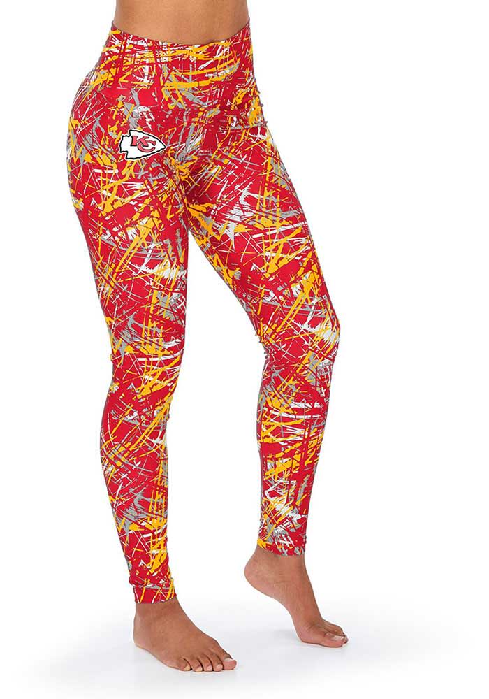 KC Chiefs Chiefs Zubaz Womens Red Firework Pants