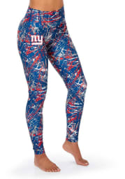 Zubaz New York Giants Womens Blue Firework Pants