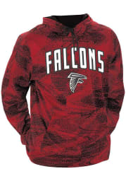 Zubaz Atlanta Falcons Mens Black Static Long Sleeve Hoodie