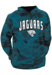 Zubaz Jacksonville Jaguars Mens Black Static Long Sleeve Hoodie