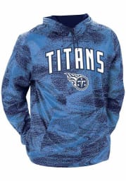 Zubaz Tennessee Titans Mens Blue Static Long Sleeve Hoodie