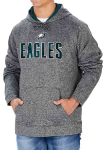 Zubaz Philadelphia Eagles Mens Grey Static Long Sleeve Hoodie