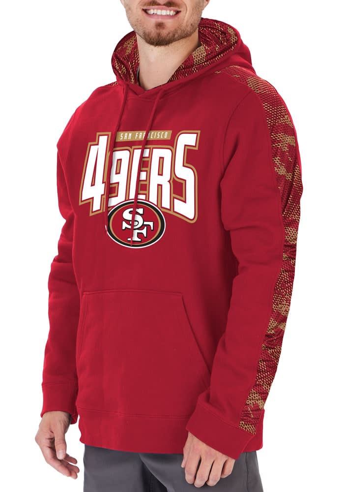 Zubaz NFL Men's San Francisco 49ers Full Zip Fleece Zip Up Hoodie