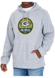 Zubaz Green Bay Packers Mens Grey Graphic Long Sleeve Hoodie