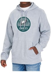 Zubaz Philadelphia Eagles Mens Grey Graphic Long Sleeve Hoodie