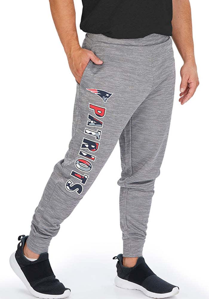 Men's New England Patriots Antigua Oatmeal Action Jogger Pants