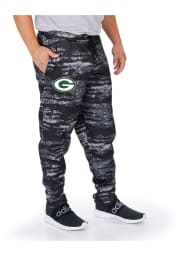 Zubaz Green Bay Packers Mens Grey Oxide Sweatpants