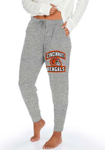 Zubaz Cincinnati Bengals Womens Soft Grey Sweatpants