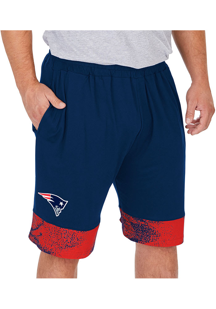 Zubaz New England Patriots Mens Navy Blue Slider Shorts