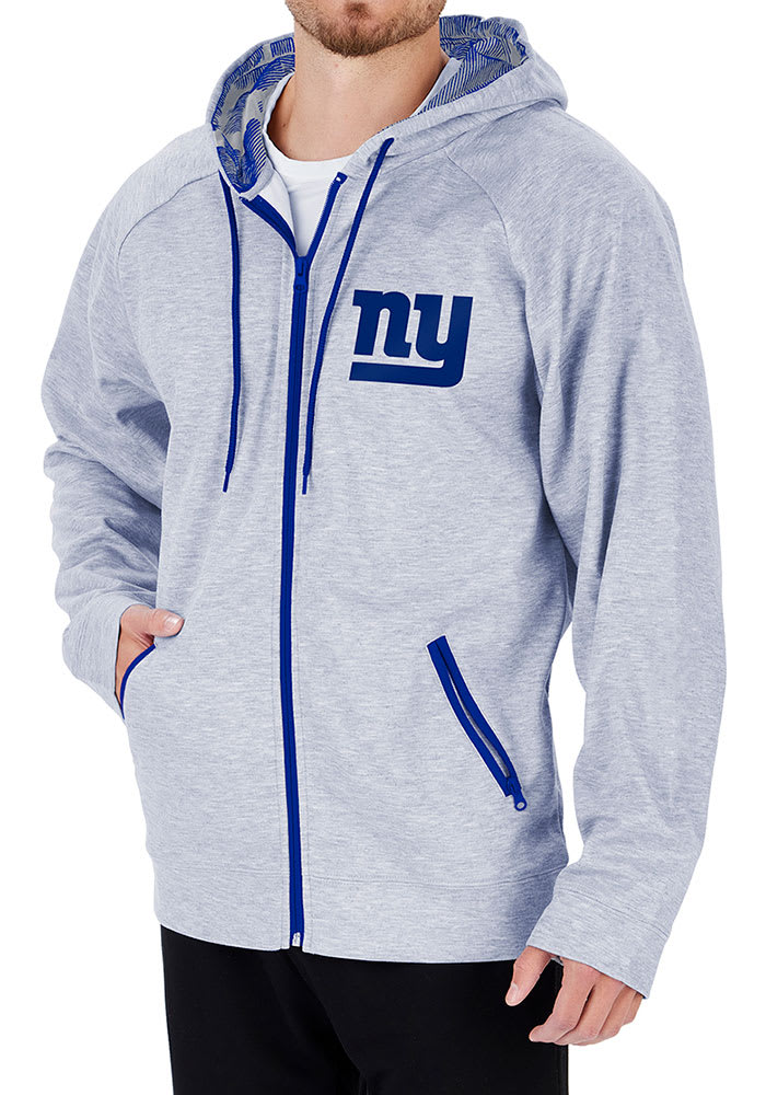 Zubaz New York Giants Mens Grey Camo Long Sleeve Full Zip Jacket