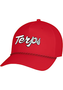 Under Armour Maryland Terrapins Sideline Drive 5 Panel Rope Cap Adjustable Hat - Black