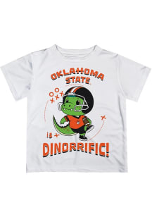 Vive La Fete Oklahoma State Cowboys Infant Dino-Riffic Short Sleeve T-Shirt White