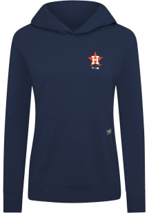Levelwear Houston Astros Womens Navy Blue Relay Core Hooded Sweatshirt