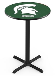 Black Michigan State Spartans Cross Base Pub Table