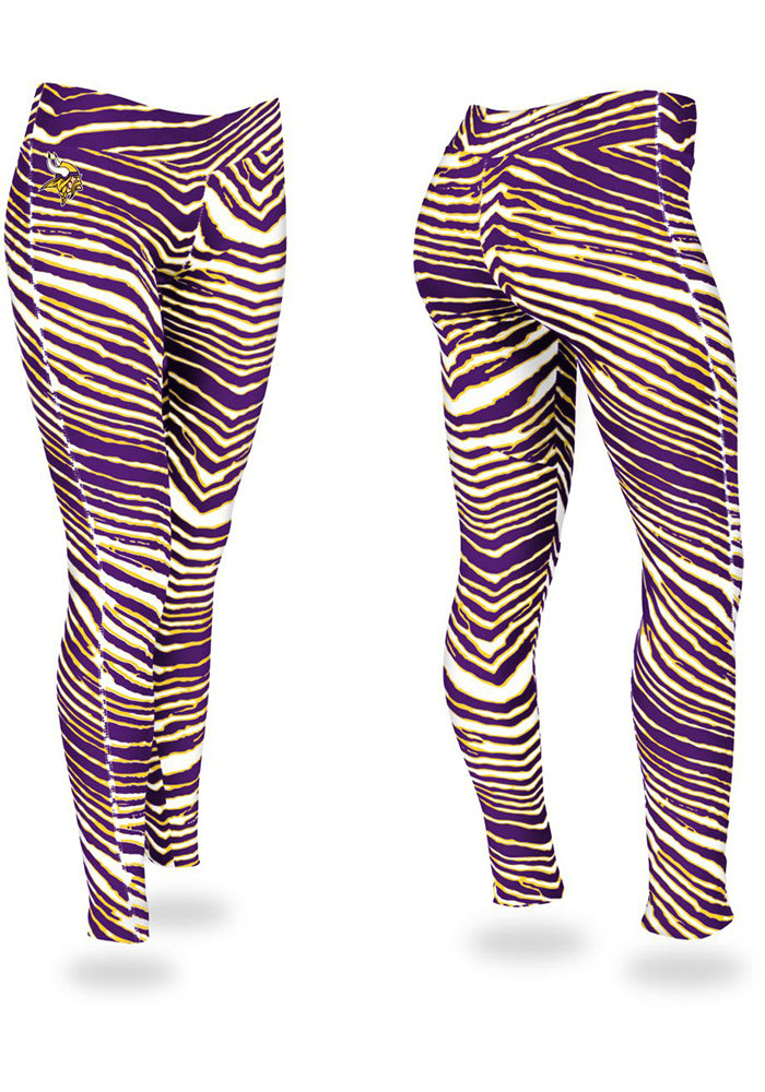 Zubaz Minnesota Vikings Womens Purple Zebra Pants