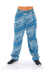 Zubaz Detroit Lions Mens Blue Traditional Three Color Zebra Sleep Pants