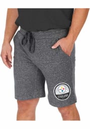 Zubaz Pittsburgh Steelers Mens Grey Sweatshort Shorts