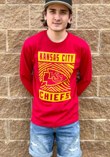 Zubaz Kansas City Chiefs Red Zebra Graphic Long Sleeve T Shirt