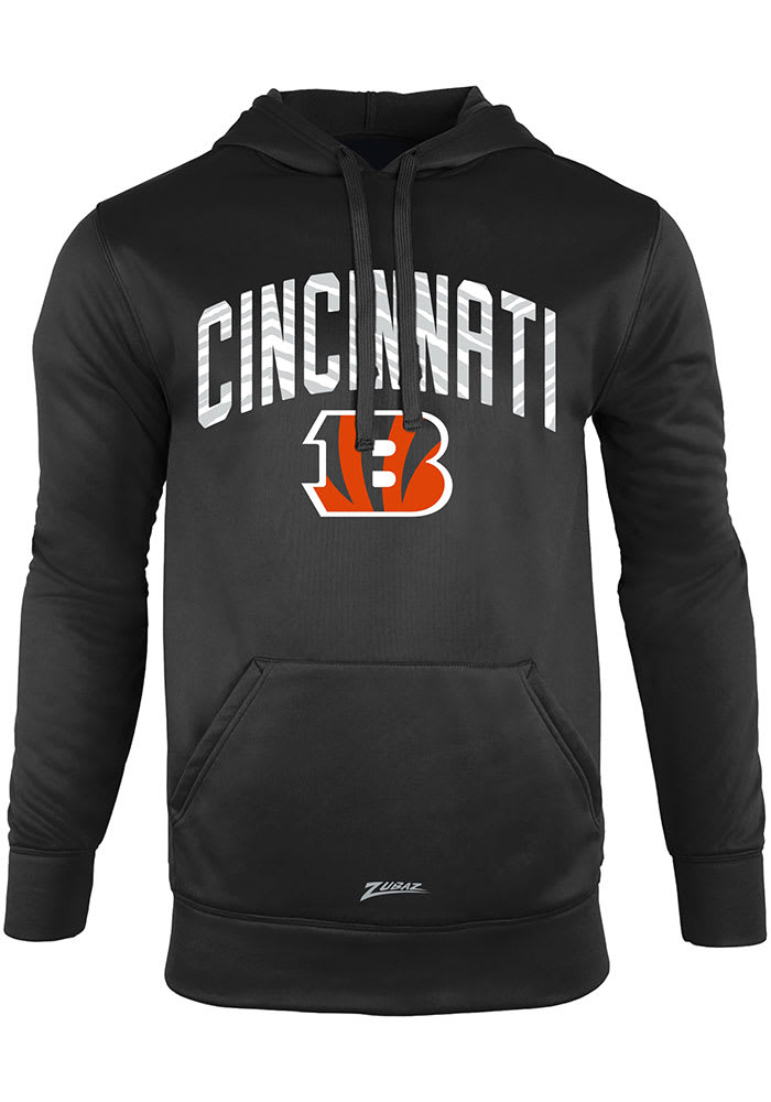 Cincinnati Bengals Black 47 Brand Team Elements Arch Headline Pullover  Hoodie