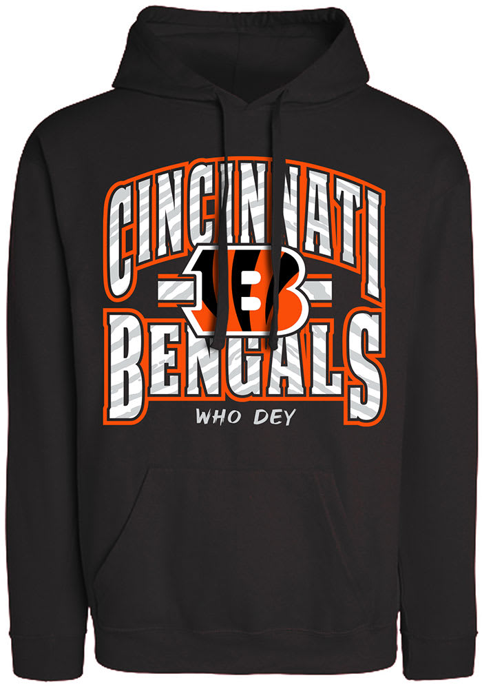 Cincinnati Bengals Black 47 Brand Team Elements Arch Headline Pullover  Hoodie