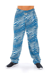 Zubaz Detroit Lions Mens Blue Traditional Three Color Zebra Sleep Pants