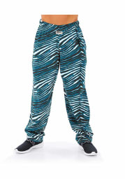 Zubaz Carolina Panthers Mens Blue Traditional Three Color Zebra Sleep Pants