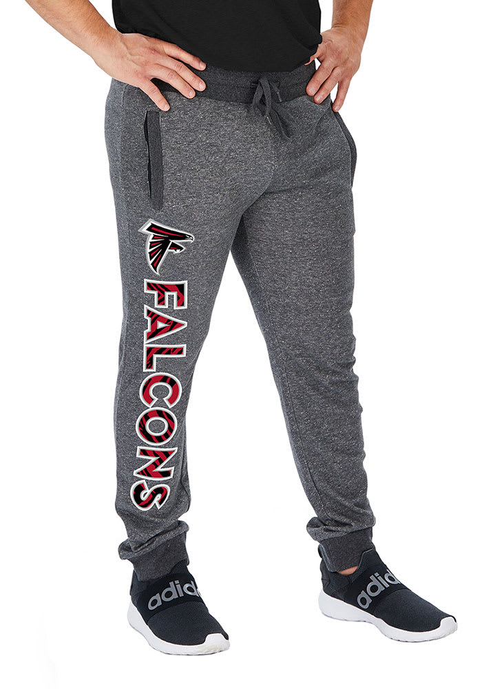 NFL Team Apparel Men's Atlanta Falcons Grey Mainstream Terry Shorts