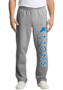 Zubaz Detroit Lions Mens Grey Zebra Logo Sweatpants