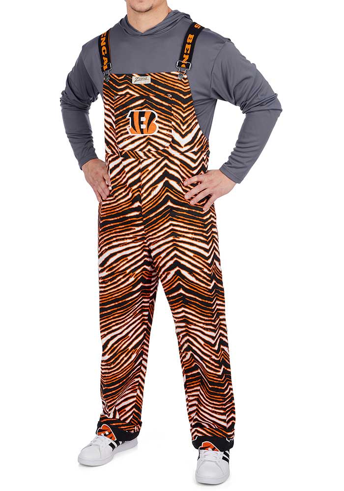 Zubaz Cincinnati Black LINED ZEBRA Pants